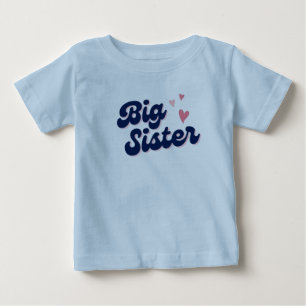 T-shirt Pour Bébé grande soeur, grand cadeau de soeur, grande soeur