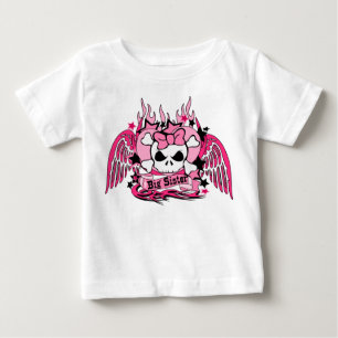 T-shirt Pour Bébé Grande soeur rose
