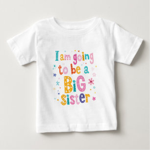 T-shirt Pour Bébé Grandes Soeurs Révélations de frères colorés