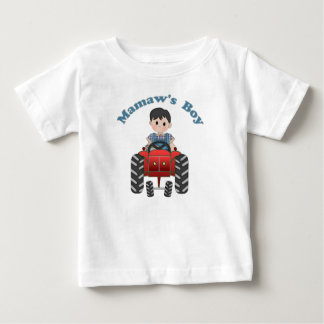 T-shirt Pour Bébé Grandmas Boy Tracteur