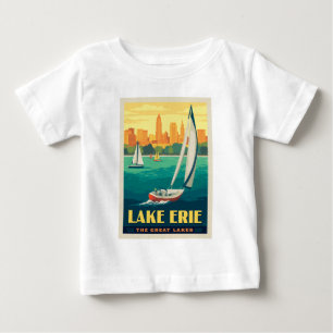 T-shirt Pour Bébé Grands Lacs Lac Érié