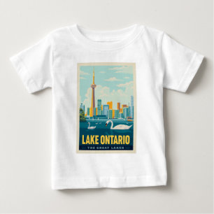 T-shirt Pour Bébé Grands Lacs Lac Ontario