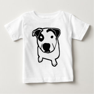 T-shirt Pour Bébé Graphique d'à l'os de pitbull