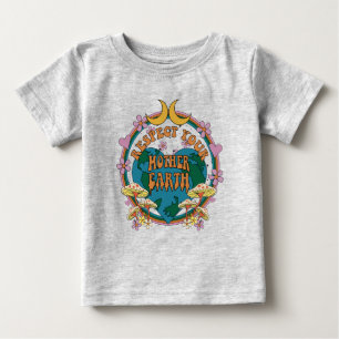T-shirt Pour Bébé Graphique de la Terre mère rétro des années 70