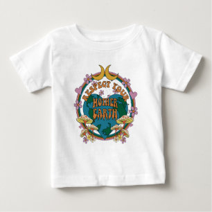 T-shirt Pour Bébé Graphique de la Terre mère rétro des années 70