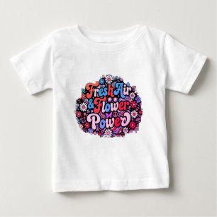 T-shirt Pour Bébé Graphique Fleur Boho Power
