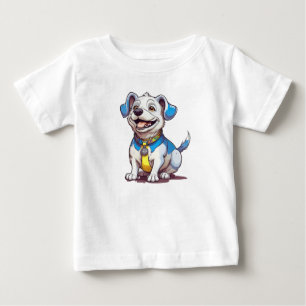 T-shirt Pour Bébé Graphisme de chiot de dessin animé mignon pour enf