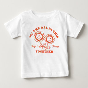 T-shirt Pour Bébé Graphisme Fleur Joyeux Retro