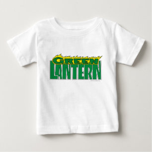 T-shirt Pour Bébé Green Lantern Logo - Yellow Flames