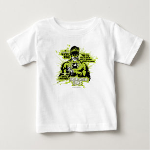 T-shirt Pour Bébé Green Lantern Text Collage - Color