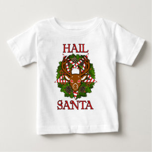 T-shirt Pour Bébé Grêle Père Noël