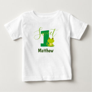 T-shirt Pour Bébé Grenouille 1er anniversaire Personnalisé Monogramm