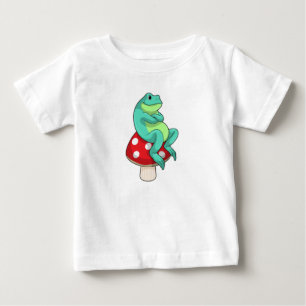 T-shirt Pour Bébé Grenouille au champignon
