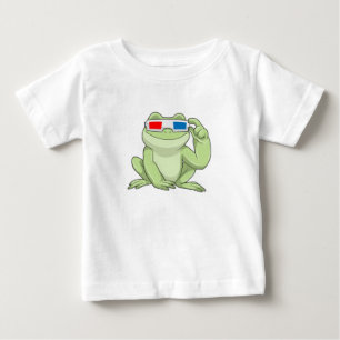 T-shirt Pour Bébé Grenouille Glasses