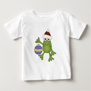 T-shirt Pour Bébé Grenouille père Noël avec tee-shirts et cadeaux