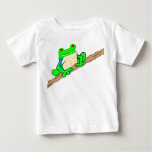 T-shirt Pour Bébé Grenouille sur un bûcher