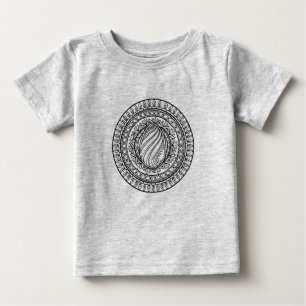 T-shirt Pour Bébé Griffonnage tribal de cercle