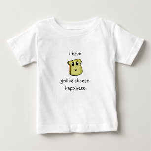 T-shirt Pour Bébé grilledcheesehappiness, j'ai, fromage grillé…