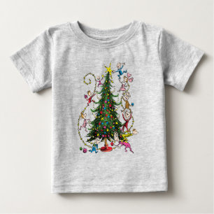 T-shirt Pour Bébé Grinch Classique Sapin de Noël