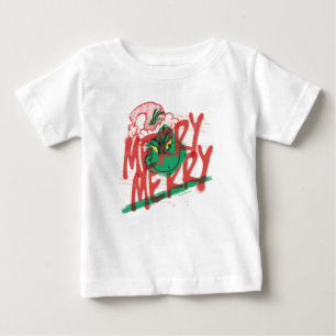 T-shirt Pour Bébé Grinch   Joyeux Grunge Graphique