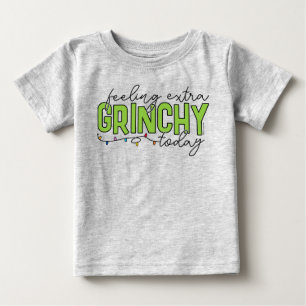 T-shirt Pour Bébé Grinch Se sentir particulièrement grincheux aujo