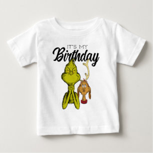 T-shirt Pour Bébé Grinch Tableau C'est Mon Anniversaire