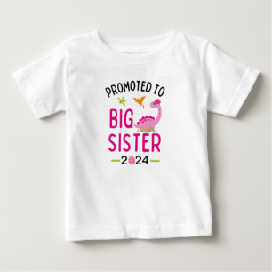 T-shirt Pour Bébé Grosse Soeur Dinosaure Rose, Faire-part de grosses
