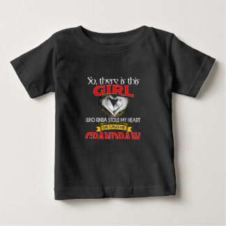 T-shirt Pour Bébé Grumpa Lover| Cette fille aime grand-père