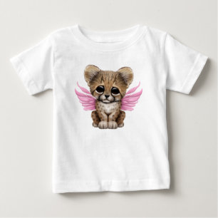 T-shirt Pour Bébé Guépard mignon CUB avec les ailes féeriques sur 