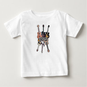 T-shirt Pour Bébé Guitariste par nature. citation positive pour guit
