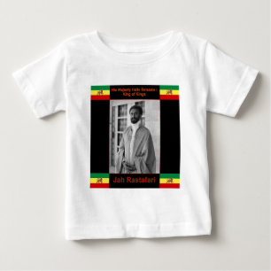 T-shirt Pour Bébé Haile Selassie le lion de Judah, Jah Rastafari