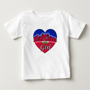 T-shirt Pour Bébé Haitian Girl