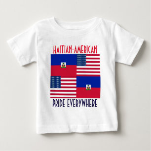 T-SHIRT POUR BÉBÉ HAÏTIEN-AMÉRICAIN