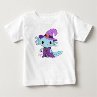 T-shirt Pour Bébé Halloween axolotl bleu