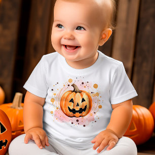 T-shirt Pour Bébé Halloween Citrouille mignon