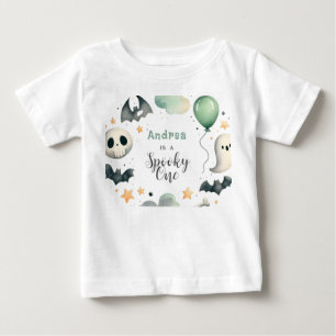 T-shirt Pour Bébé Halloween Éffrayant premier