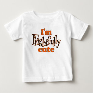 T-shirt Pour Bébé Halloween je suis mignonne