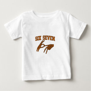T-shirt Pour Bébé Halloween Six Sept Mèmes Langue Des Signes 67 Maso