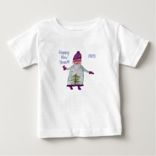 T-shirt Pour Bébé Hally Holidays Santa Claus