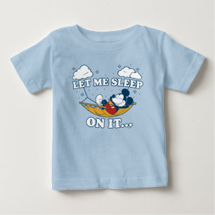 T-shirt Pour Bébé Hamac de Mickey Mouse "Laissez-moi dormir dessus…"