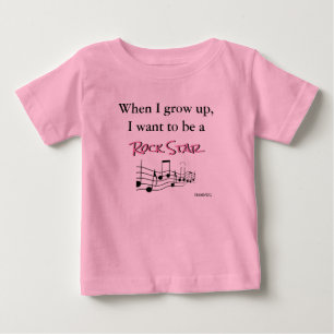 T-shirt Pour Bébé HAMbyWG - Romper, T-shirt, Snap T - Rock Star
