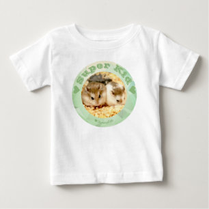 T-shirt Pour Bébé HammyVille - Joli hamster blanc Brown - Super Kids