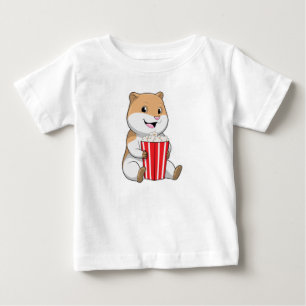 T-shirt Pour Bébé Hamster au cône de Popcorn