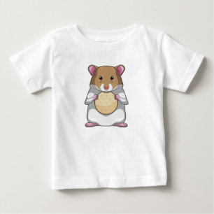 T-shirt Pour Bébé Hamster avec biscuit