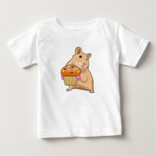 T-shirt Pour Bébé Hamster avec Muffin