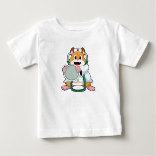 T-shirt Pour Bébé Hamster comme docteur avec Stethoscope.PNG