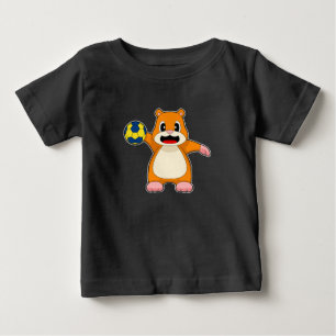 T-shirt Pour Bébé Hamster Handball player Handball