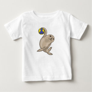 T-shirt Pour Bébé Handball joueur de phoque