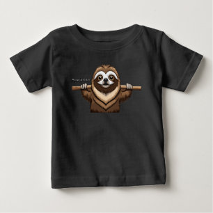 T-shirt Pour Bébé Hang in There" : Paroles encourageantes de Sloth