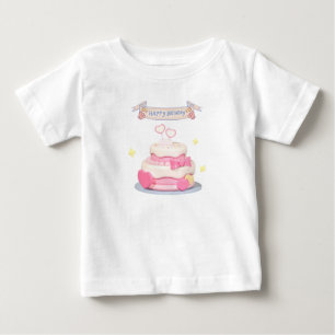 T-shirt Pour Bébé Happy Birthday Party Vibes Only